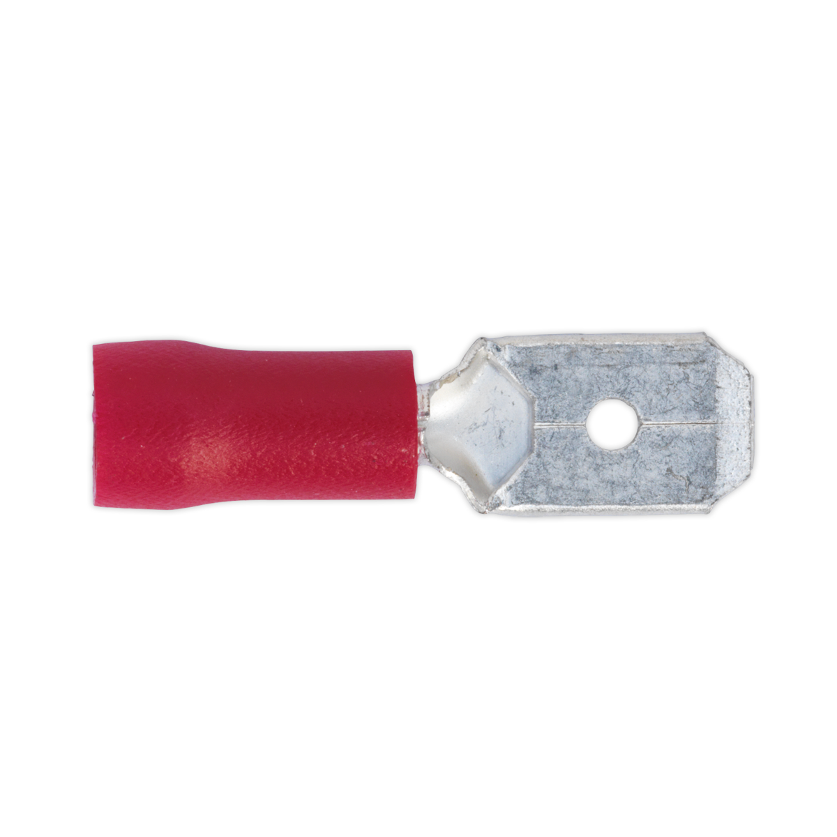 Push-On Male Terminal 6.3mm, Red - Pack of 100