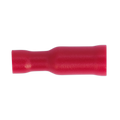 Female Socket Terminal 4mm, Red - Pack of 100