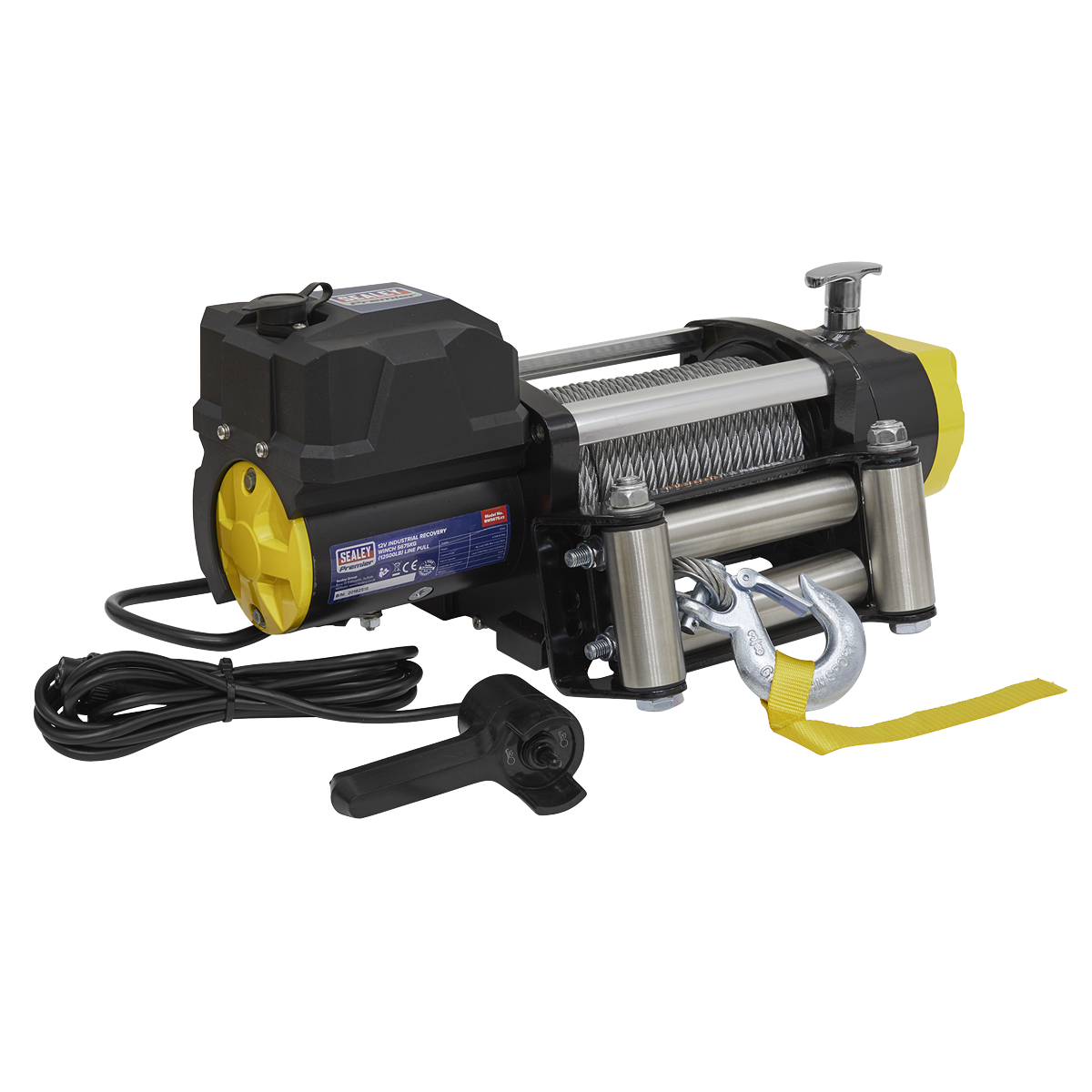 Premier Industrial Recovery Winch 5675kg (12500lb) Line Pull 12V
