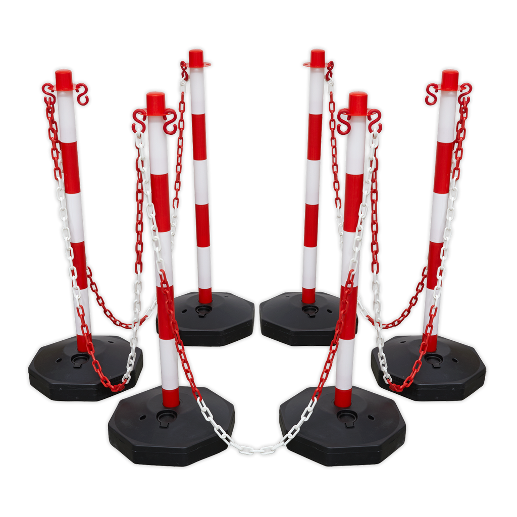 Post & Chain Kit 25m - Red/White