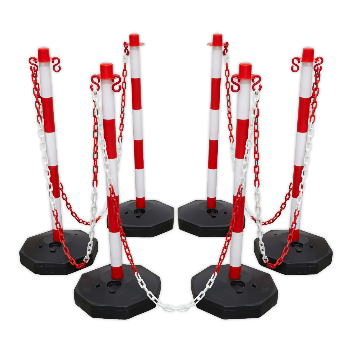 Post & Chain Kit 25m - Red/White