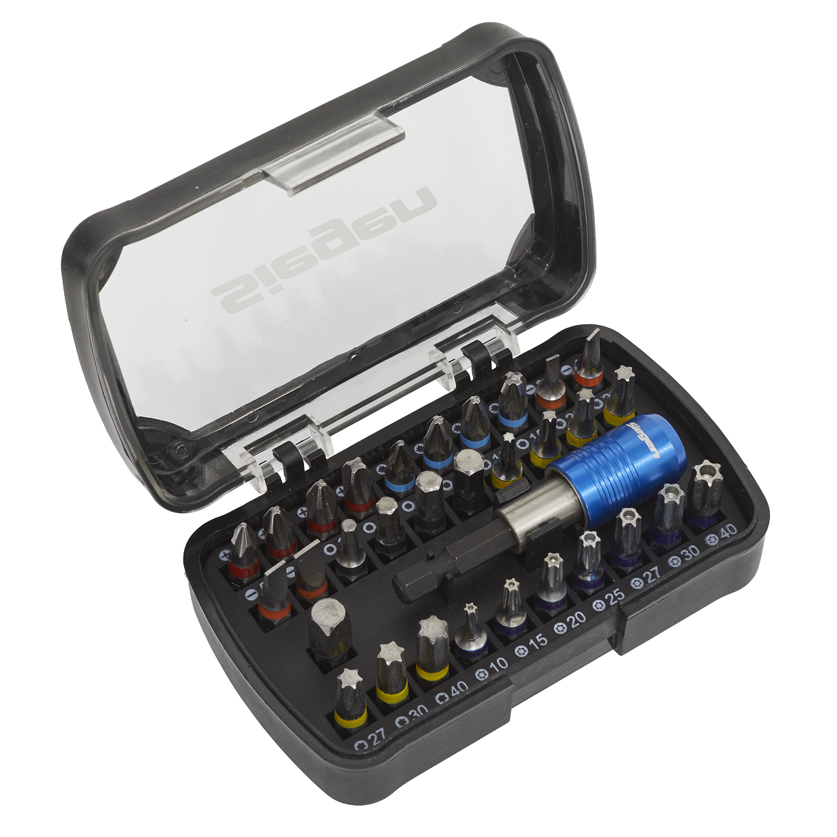 Siegen Colour-Coded Power Tool Bit Set 32pc