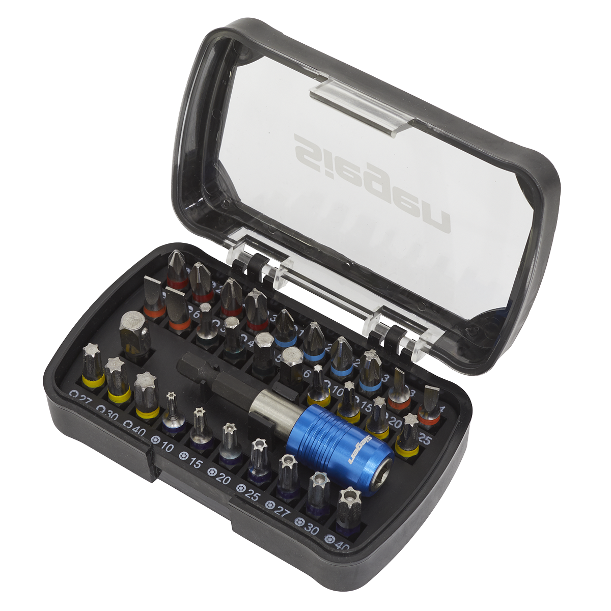 Siegen Colour-Coded Power Tool Bit Set 32pc