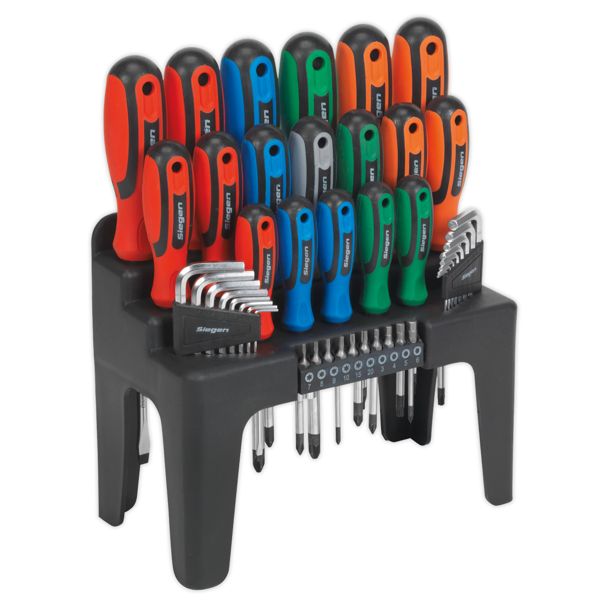 Siegen Screwdriver, Hex Key & Bit Set 44pc