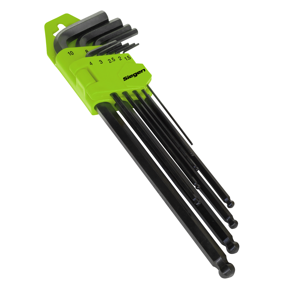 Siegen Extra-Long Ball-End Hex Key Set 9pc