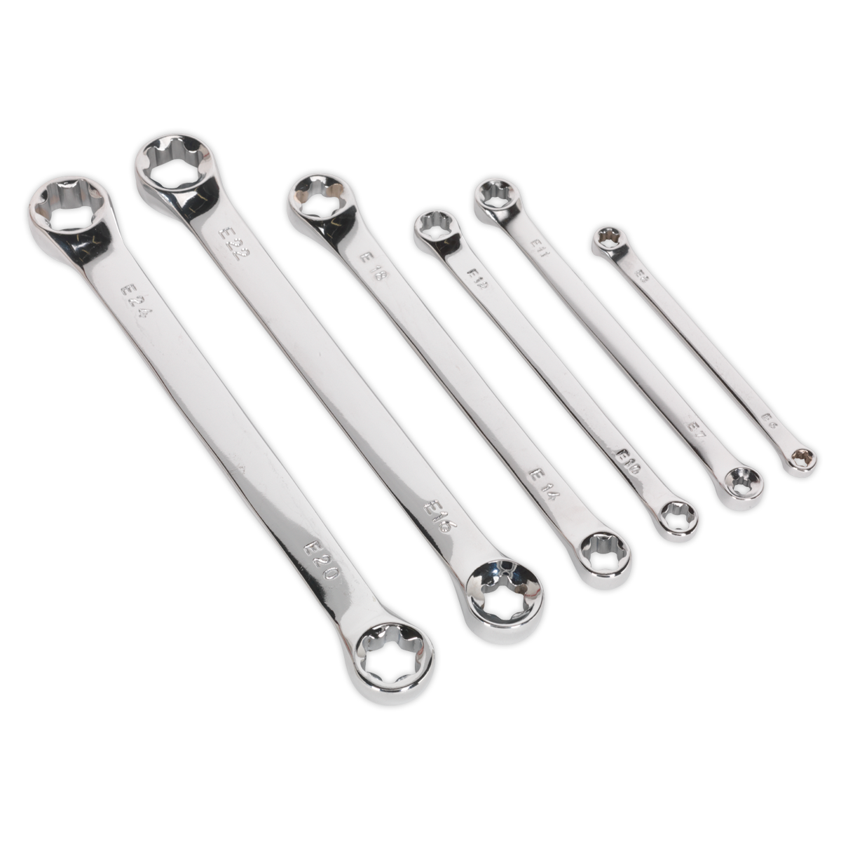 Siegen TRX-Star* Double End Spanner Set 6pc