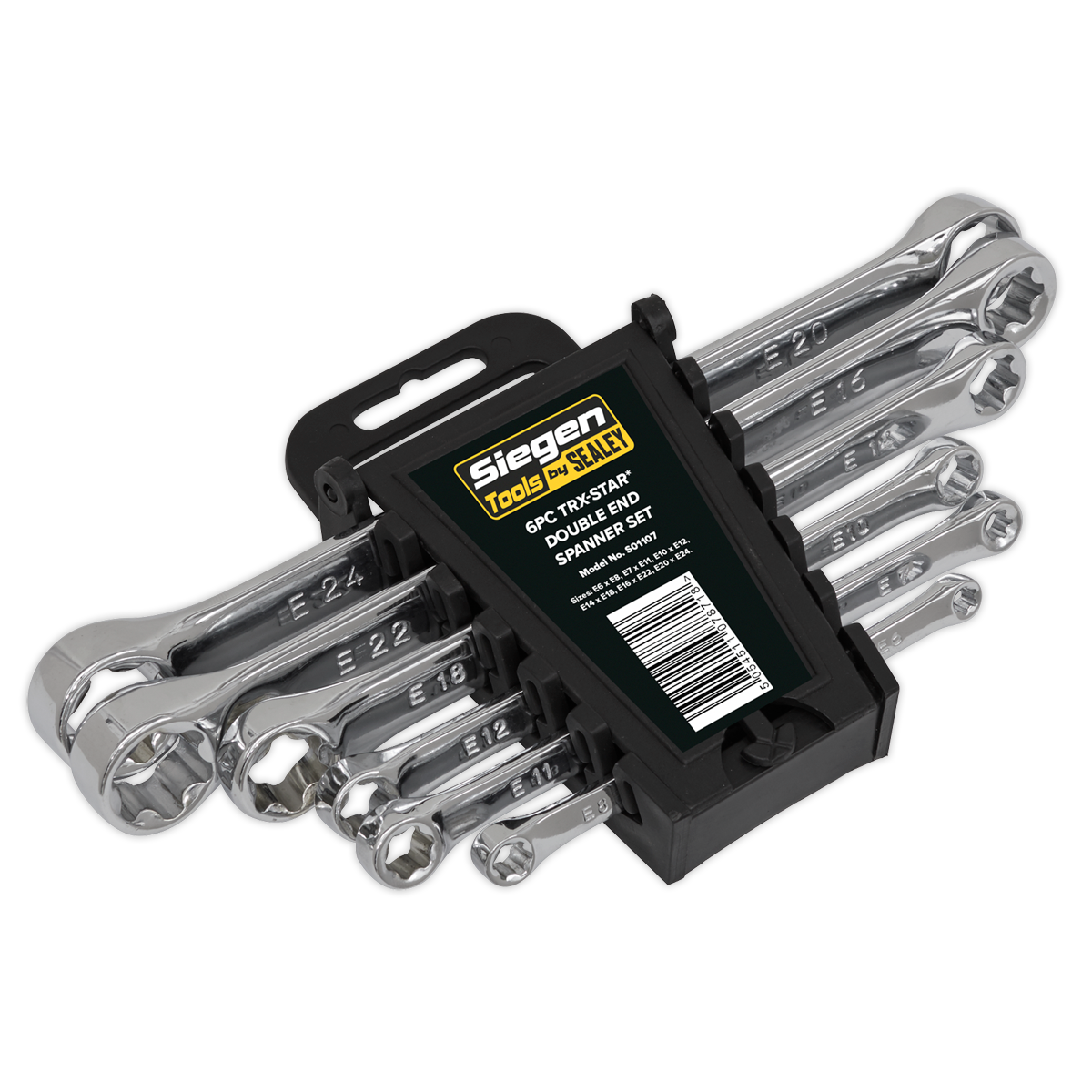 Siegen TRX-Star* Double End Spanner Set 6pc
