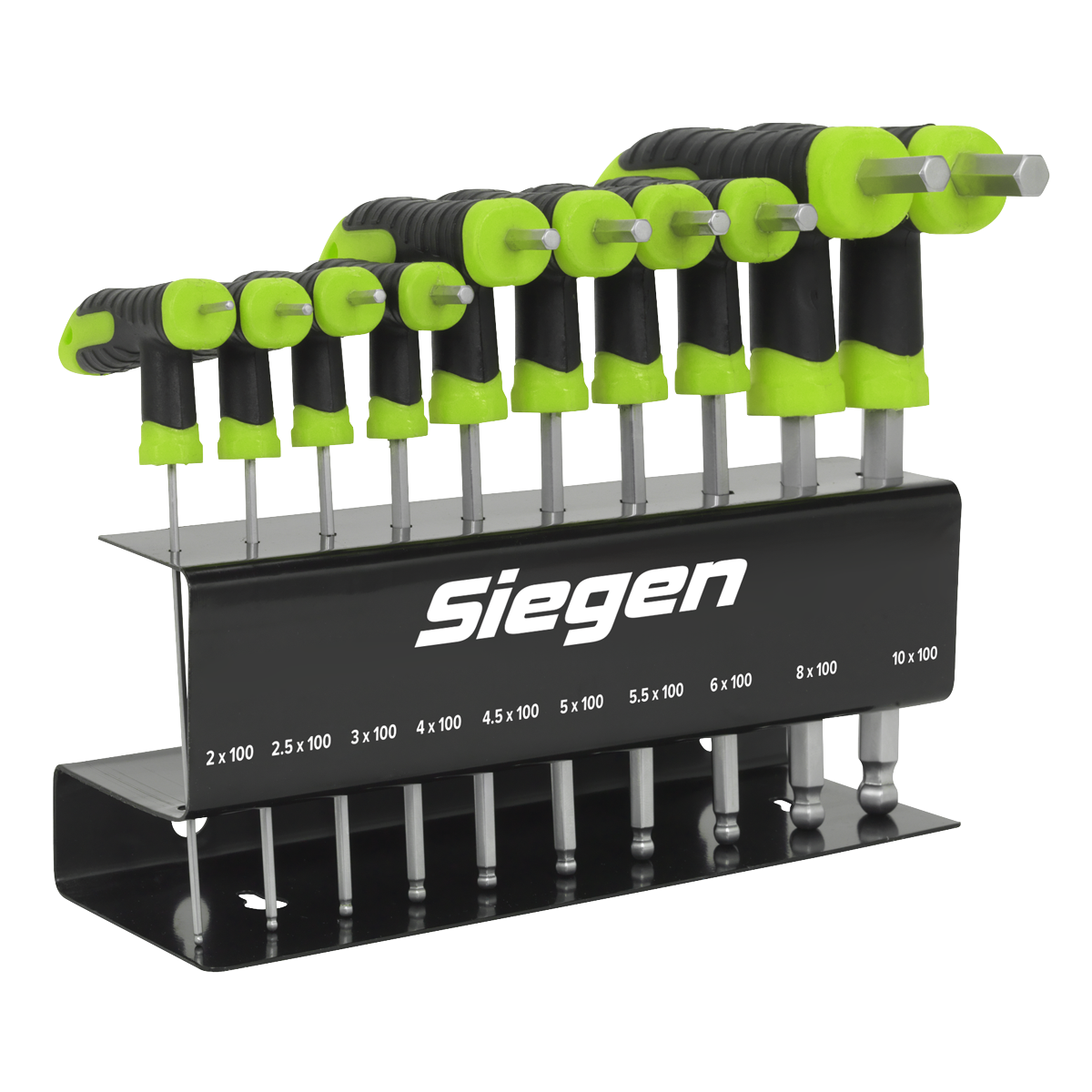 Siegen T-Handle Ball-End Hex Key Set 10pc