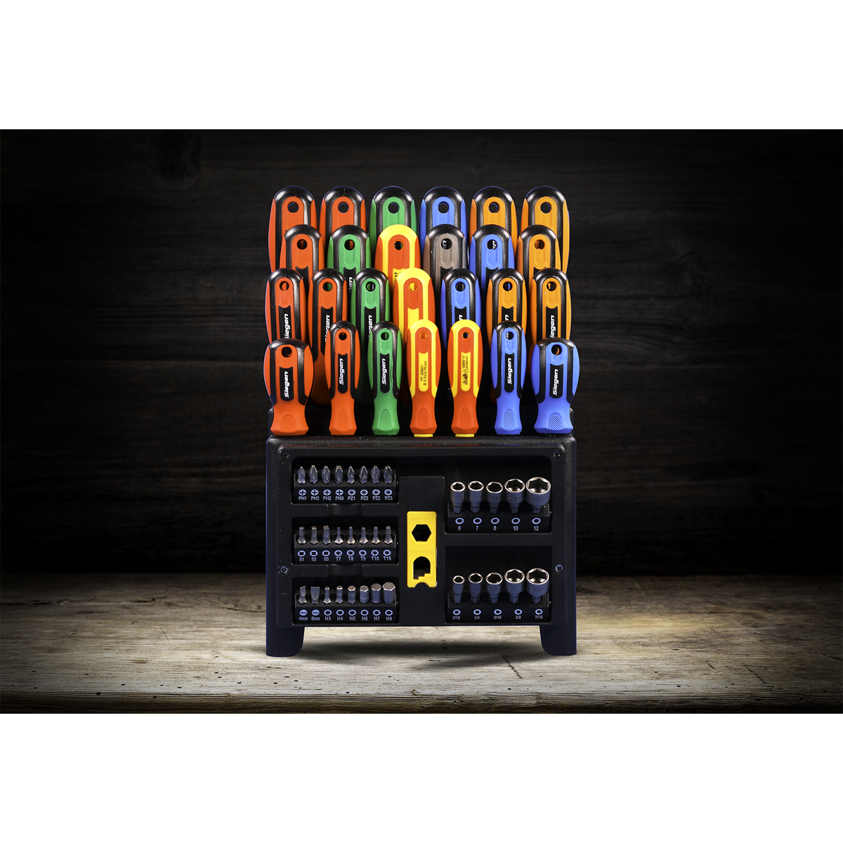 Siegen Screwdriver, Bit & Nut Driver Set 61pc