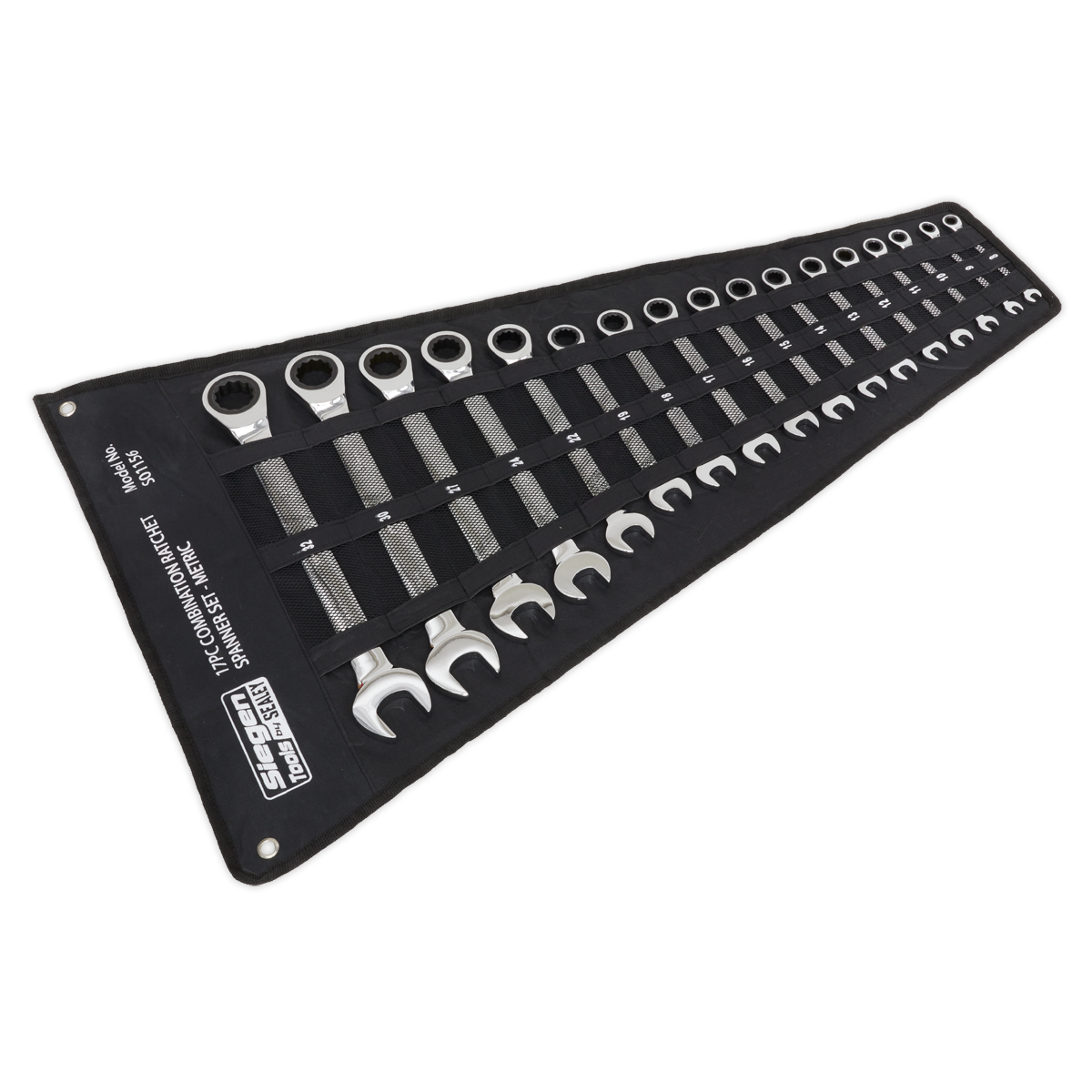 Siegen Combination Ratchet Spanner Set 17pc