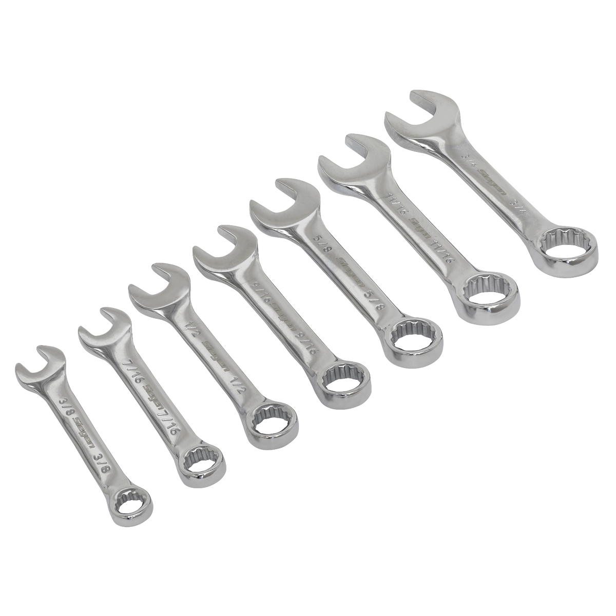 Siegen Imperial Stubby Combination Spanner Set 7pc