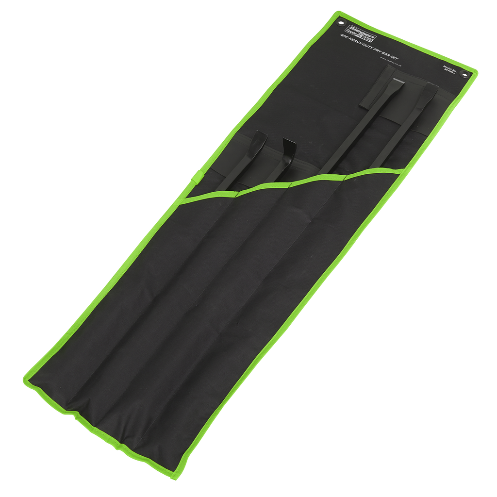 Heavy-Duty Pry Bar Set with Hammer Cap 4pc