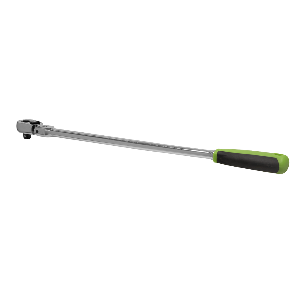 Siegen Extra-Long Flexi-Head Ratchet Wrench with Flip Revers