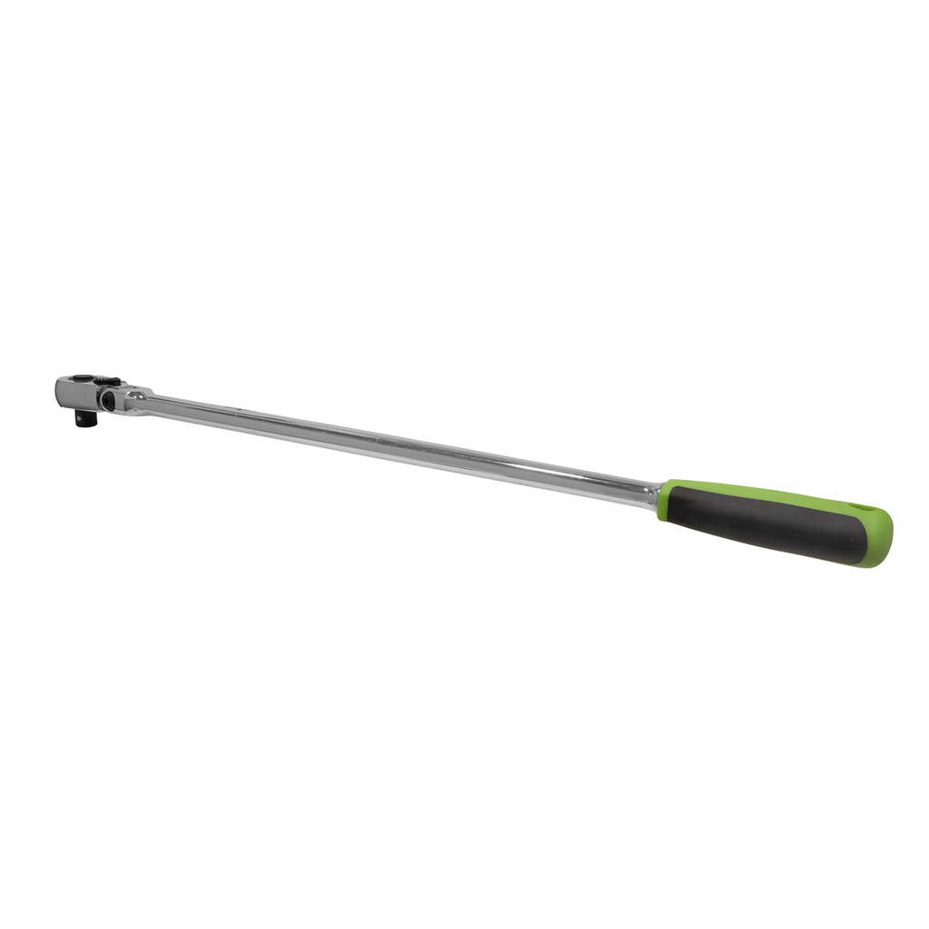 Siegen Extra-Long Flexi-Head Ratchet Wrench with Flip Revers