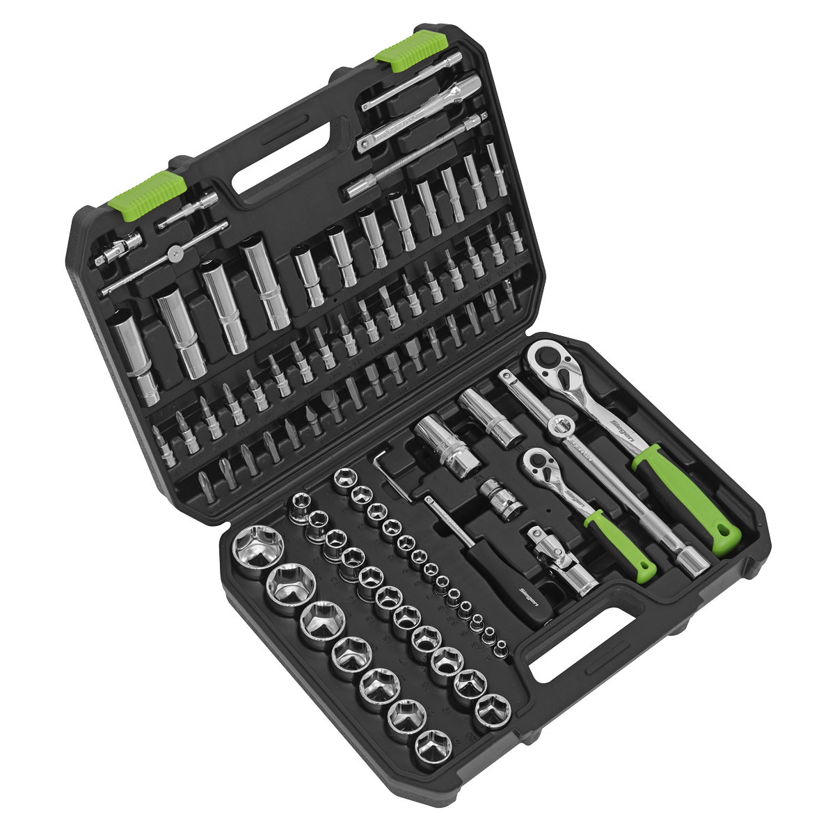 Siegen Socket Set 1/4" & 1/2"Sq Drive 94pc