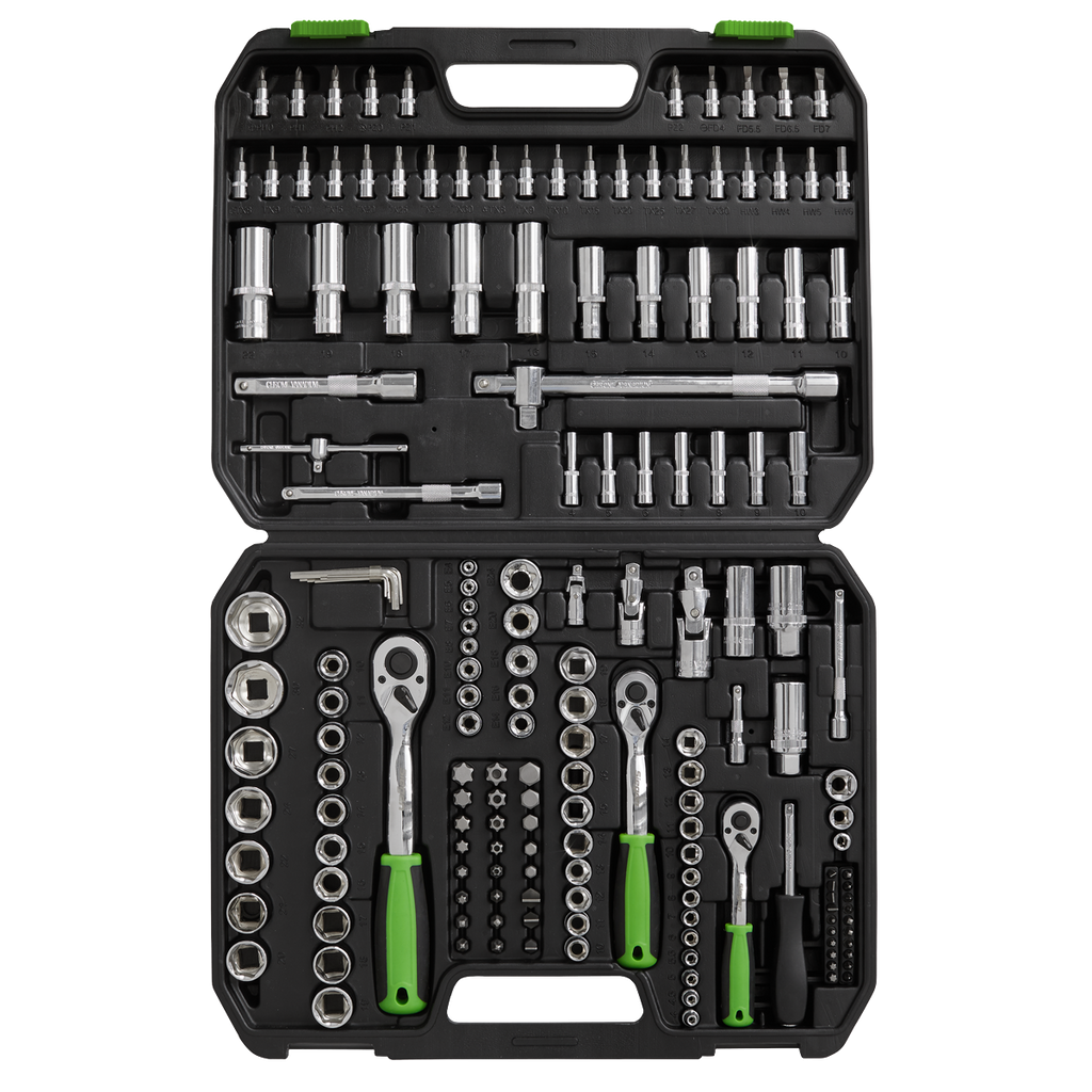 Siegen Socket Set 1/4", 3/8" & 1/2"Sq Drive 171pc