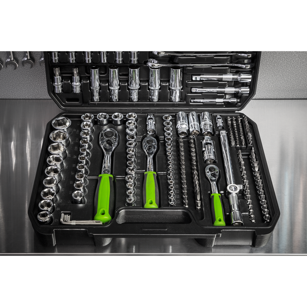 Siegen Socket Set 1/4", 3/8" & 1/2"Sq Drive 219pc