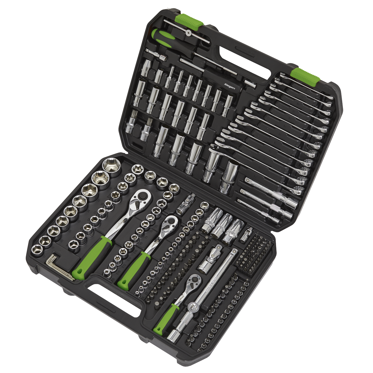 Siegen Socket Set 1/4", 3/8" & 1/2"Sq Drive 219pc