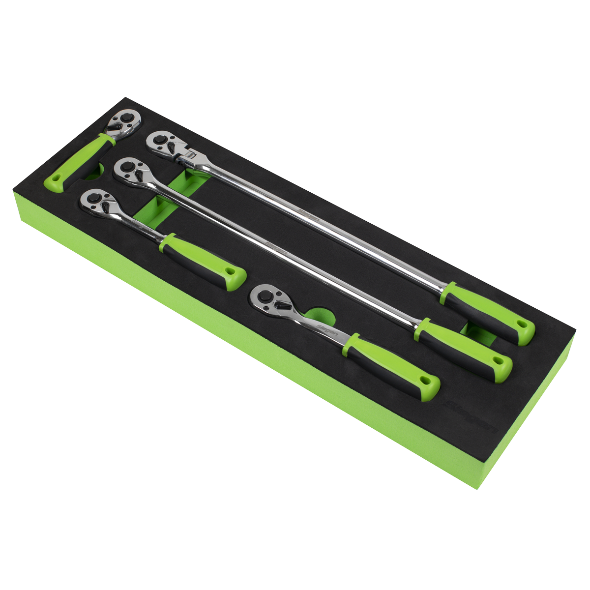 Siegen Ratchet Wrench Set with Flip Reverse 3/8"Sq Drive 5pc