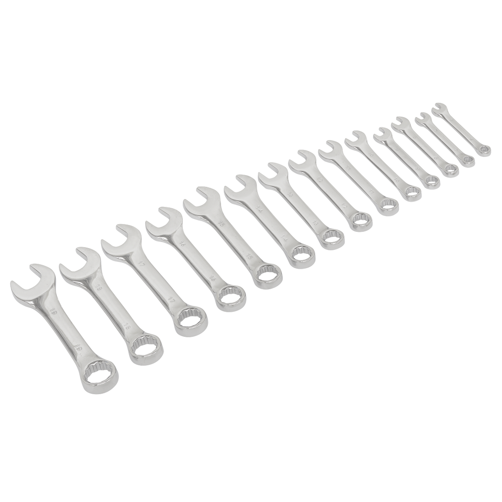 Siegen Stubby Combination Spanner Set 14pc