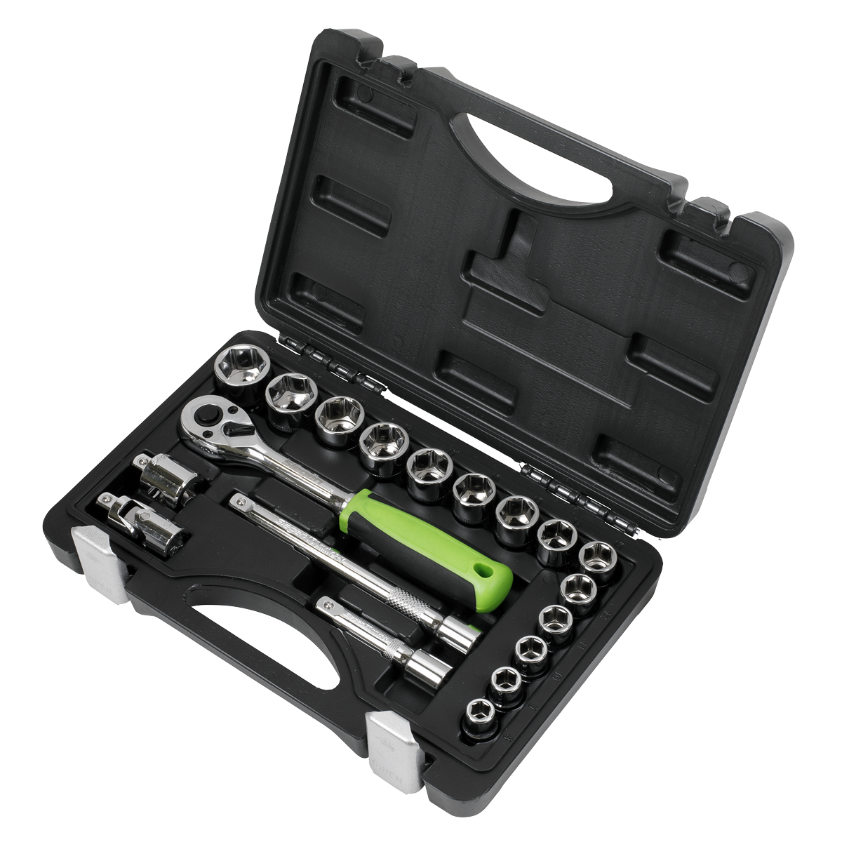 Siegen Socket Set 3/8"Sq Drive 19pc
