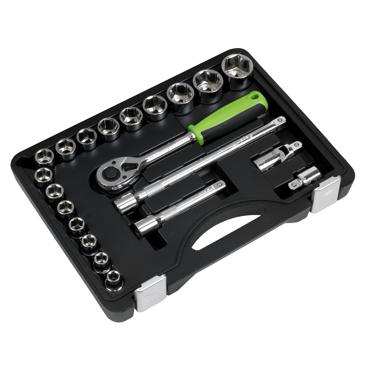 Siegen Socket Set 1/2"Sq Drive 21pc
