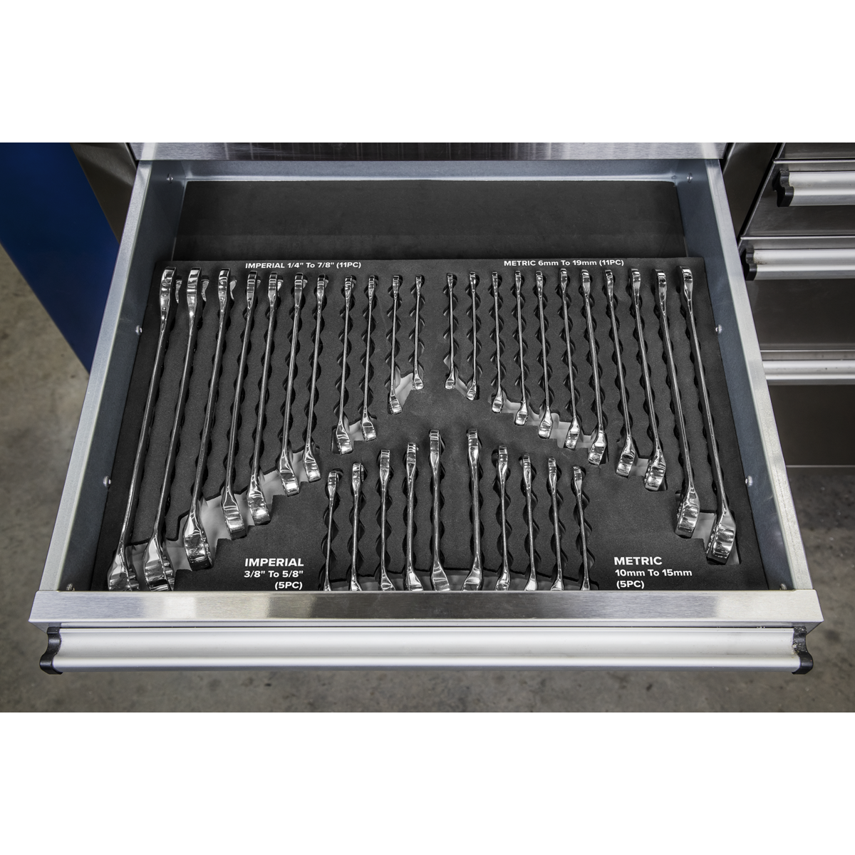 Siegen Metric/Imperial Combination Spanner Set 32pc