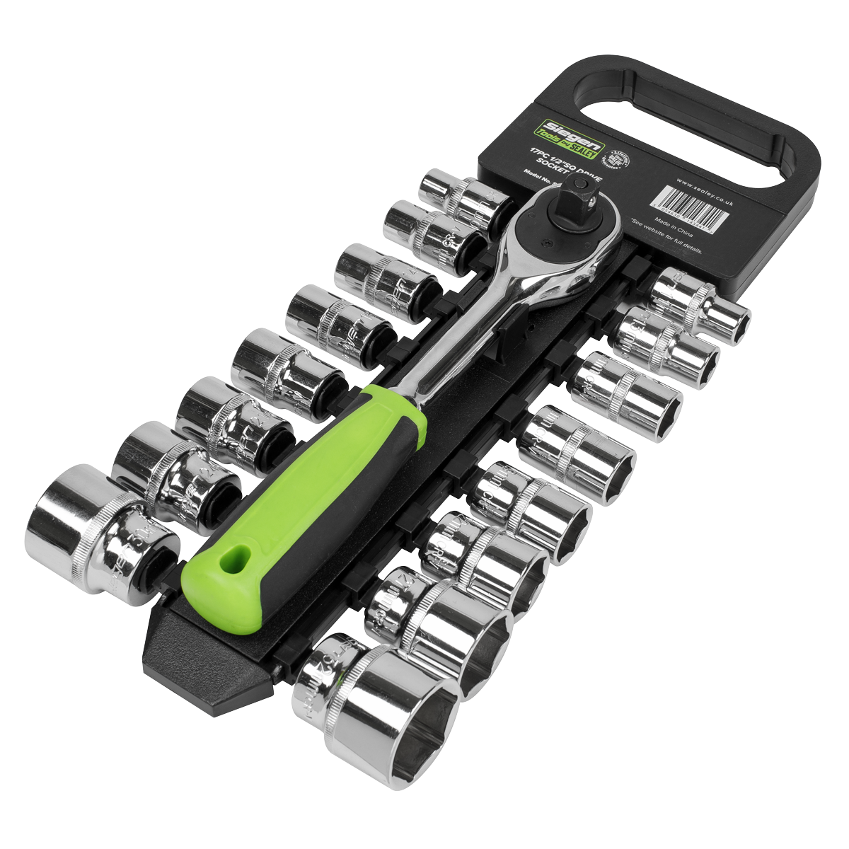 Siegen Socket Set 1/2in Sq Drive 17pc