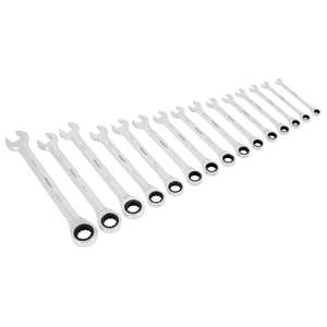 Combination Ratchet Spanner Set 15pc