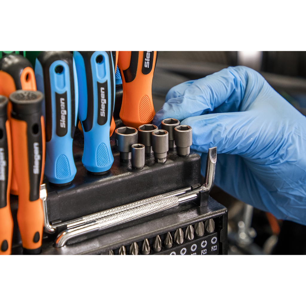 Siegen Screwdriver, Bit & Nut Driver Set 100pc