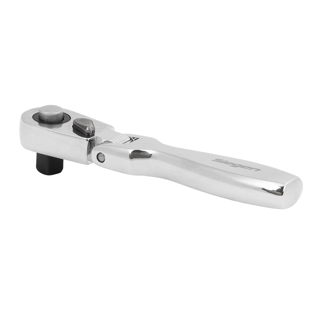 Siegen Micro Flexi-Head Ratchet Wrench 1/4"Sq Drive