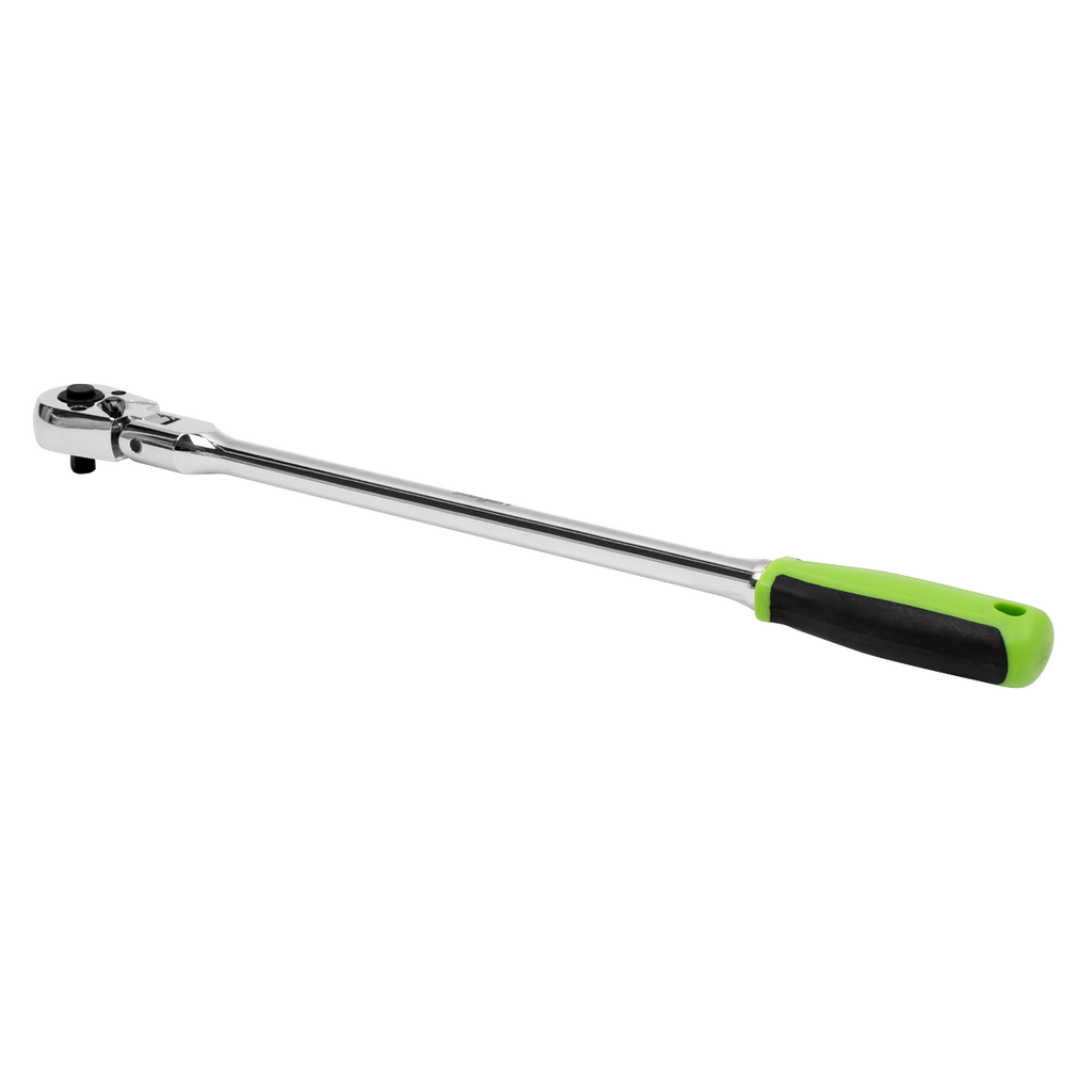 Siegen Extra-Long Flexi-Head Ratchet Wrench with Flip Revers