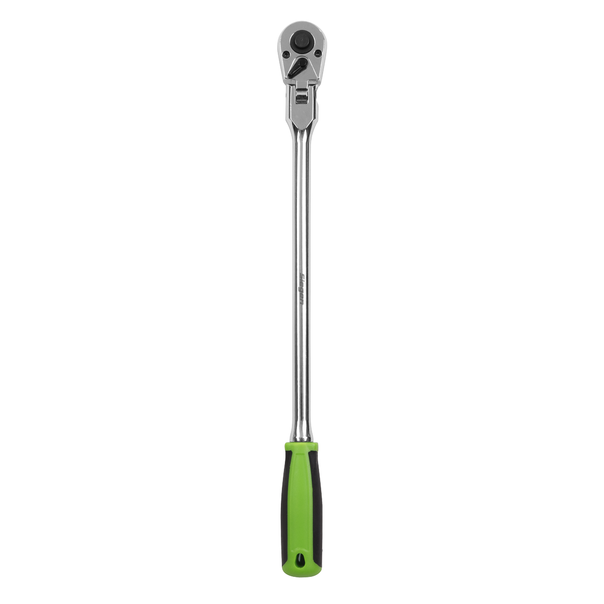 Siegen Extra-Long Flexi-Head Ratchet Wrench with Flip Revers