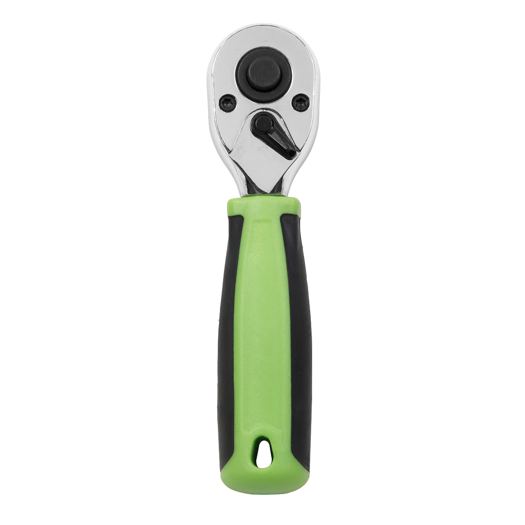 Siegen Stubby Ratchet Wrench with Flip Reverse 1/4"Sq Drive
