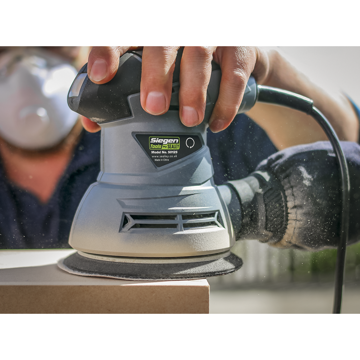Siegen 125mm Random Orbital Palm Sander 240W/230V