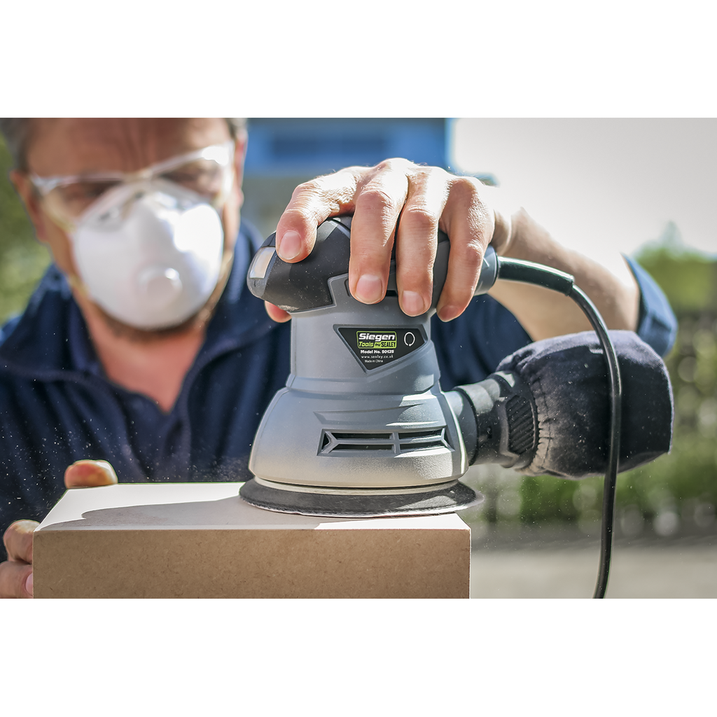 Siegen 125mm Random Orbital Palm Sander 240W/230V