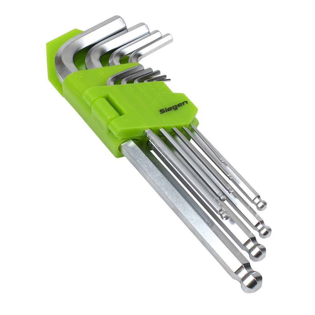 Siegen Long Ball-End Hex Key Set 9pc