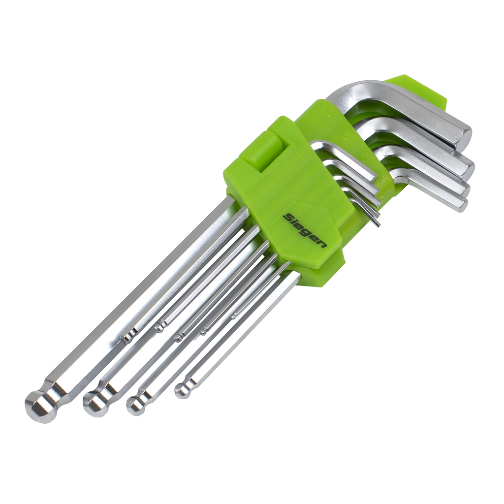 Siegen Long Ball-End Hex Key Set 9pc