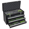 Siegen Portable Tool Chest 3 Drawer with Tool Kit 98pc