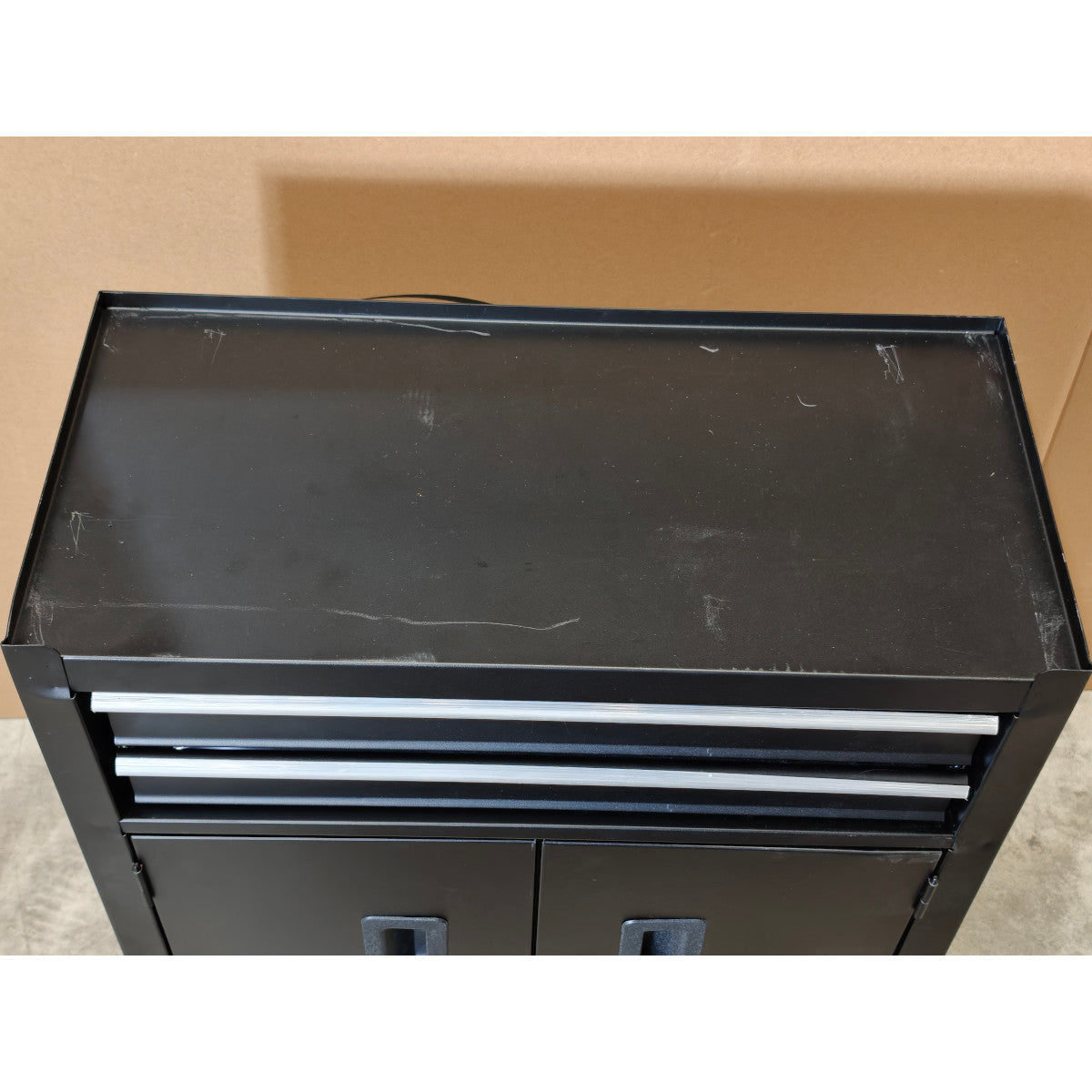 Siegen Topchest & Rollcab Combination with Tool Kit, 6 Drawer, Black (S01267)