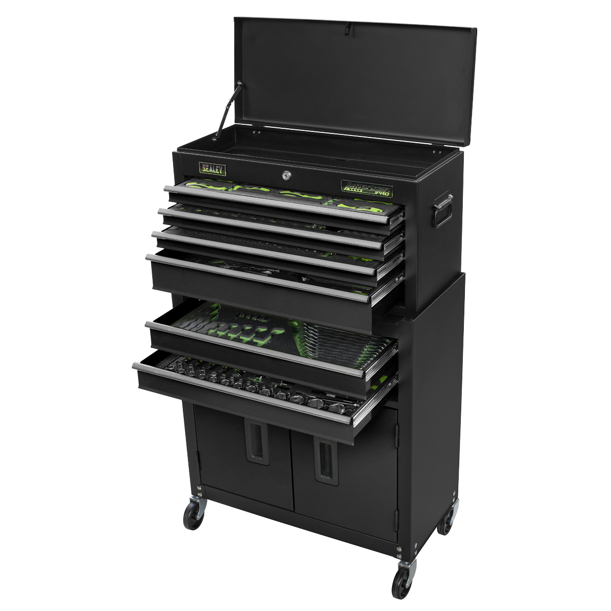 Top Chest & Rollcab Combination 6 Drawer with Tool Kit 247pc