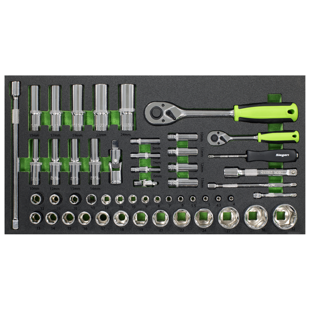 Top Chest & Rollcab Combination 6 Drawer with Tool Kit 247pc