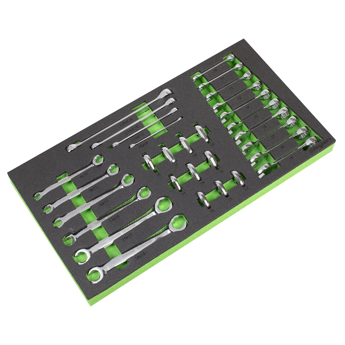 Siegen Specialised Spanner Set with Tool Tray 30pc