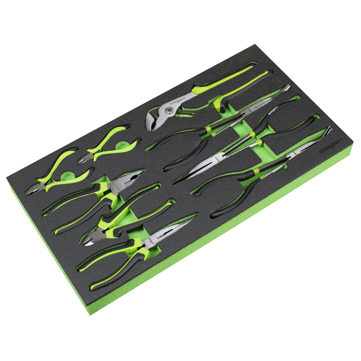 Siegen Pliers Set with Tool Tray 9pc