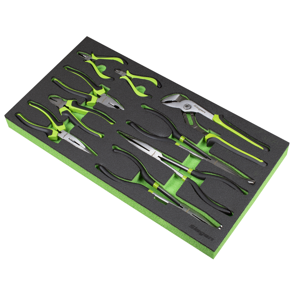Siegen Pliers Set with Tool Tray 9pc