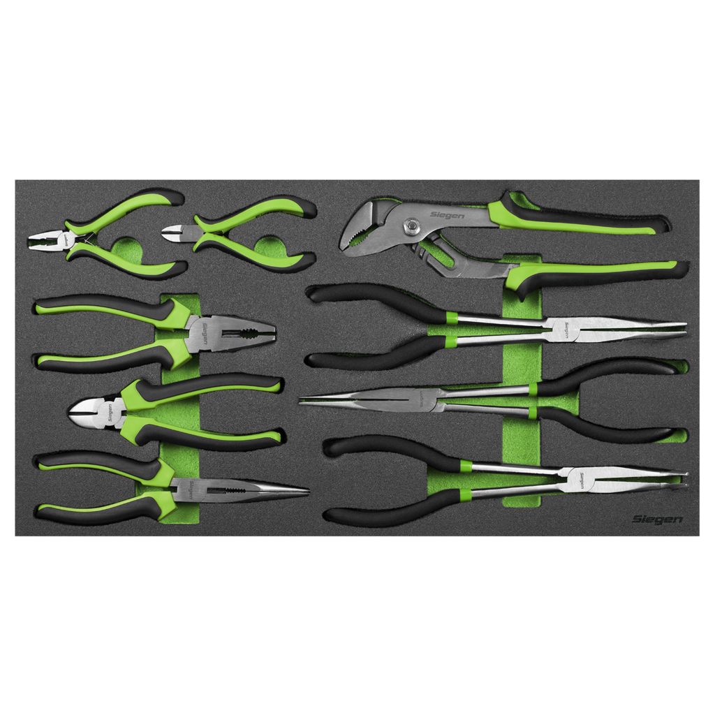Siegen Pliers Set with Tool Tray 9pc