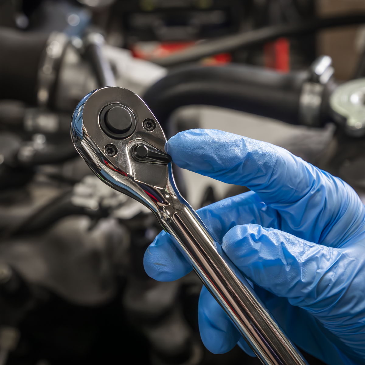 Siegen Extendable Ratchet Wrench 3/8"Sq Drive