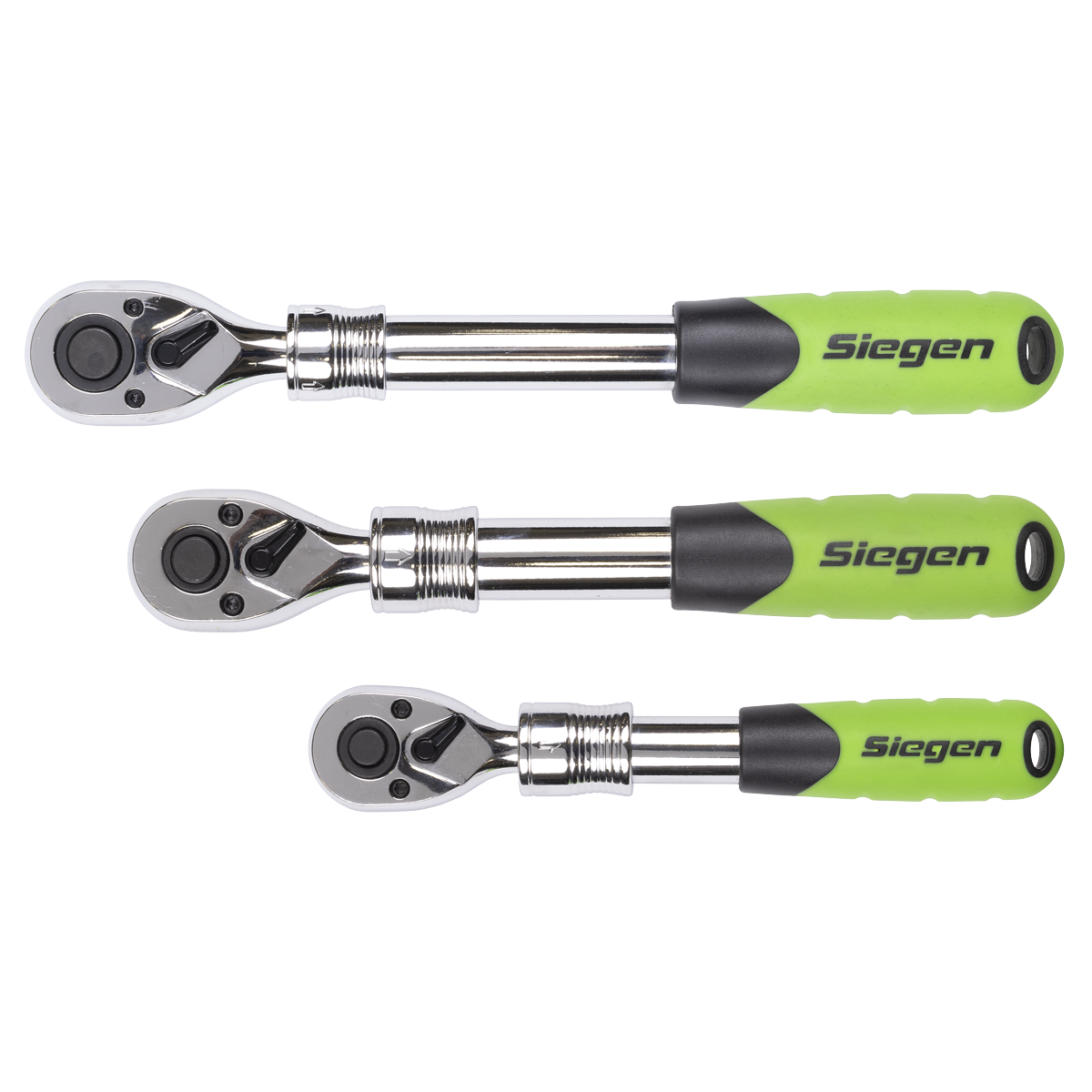 Siegen Extendable Ratchet Wrench Set 3pc