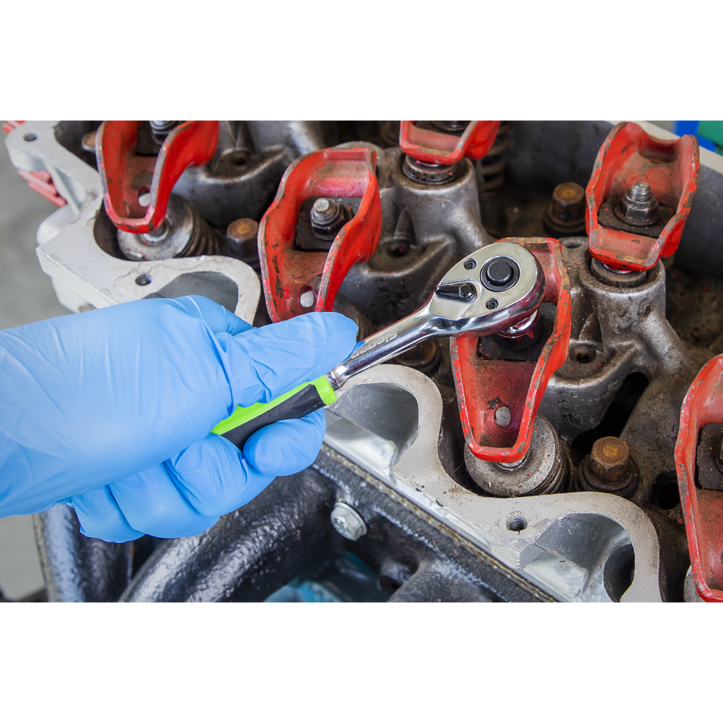 Ratchet Wrench Set 1/4"Sq 5pc Drive Flip Reverse