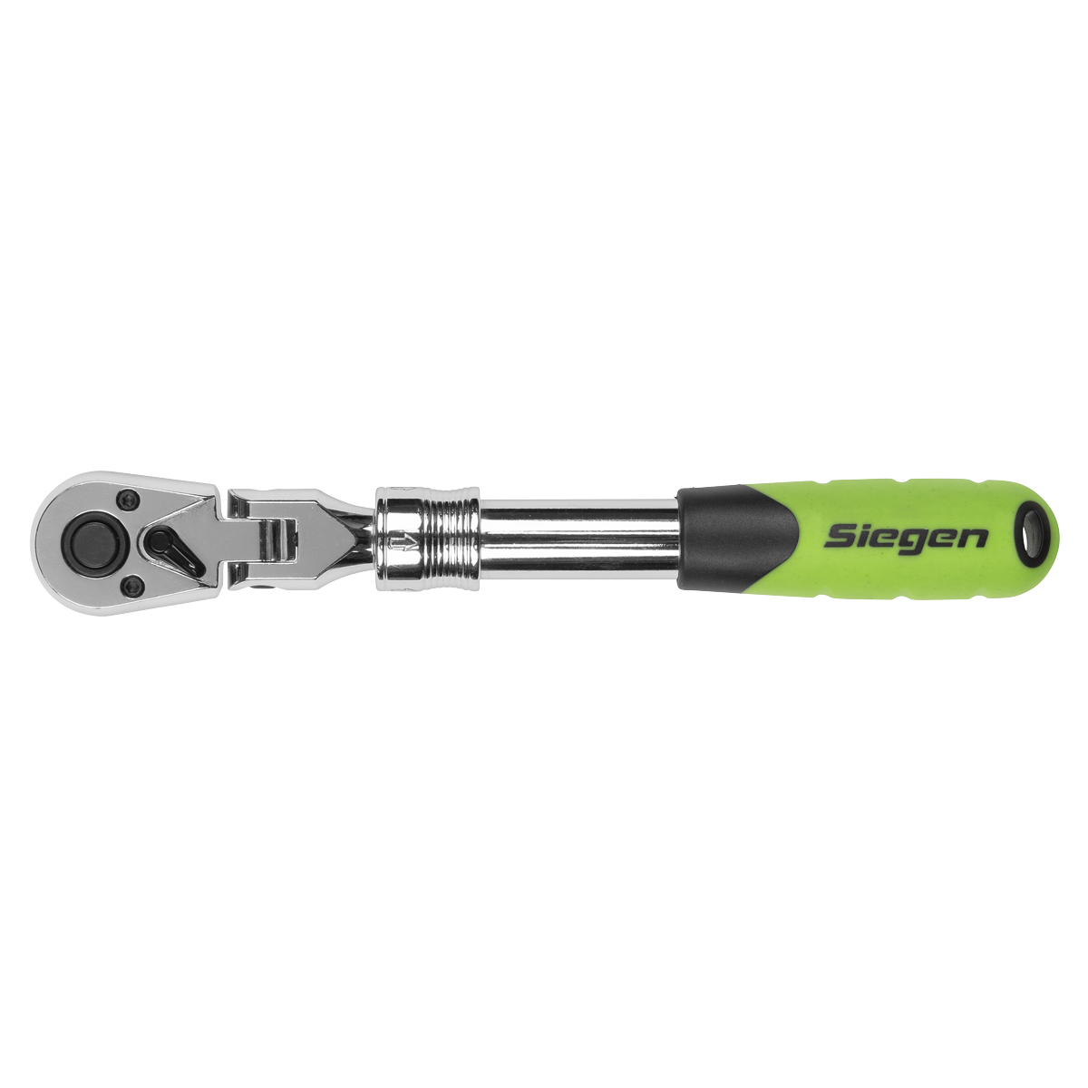 Siegen Extendable Flexi-Head Ratchet Wrench 3/8"Sq Drive